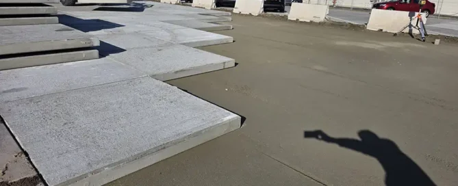 Betonplaten parkeerplaats maasvlakte